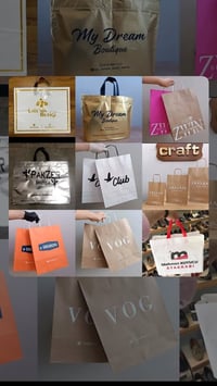 طباعة جميع الأكياس الورقية و العلب وأكياس الهدايا والأقلام توصيل لجميع...