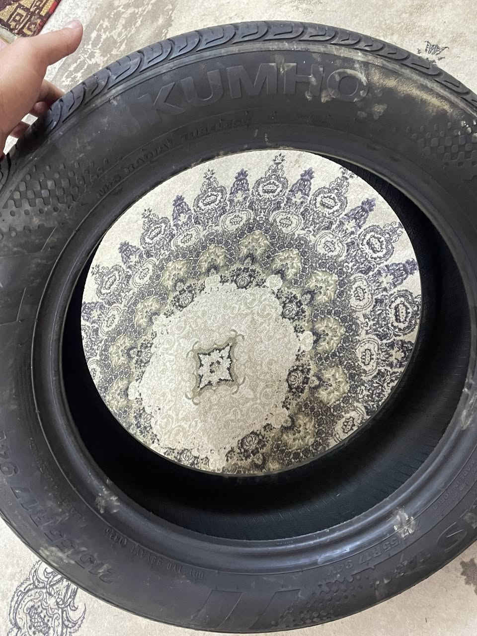 تاير جديد مستخدم بي فقط ركه سعر 50الف الرقم *********** فقط وتساب

