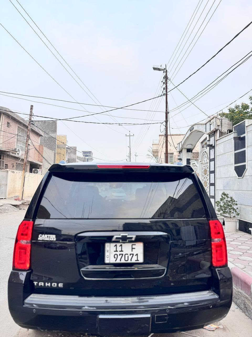 تاهو رئاسي موديل ٢٠١٦ 
مواصفات LTZ ستخدام شخصي الداخل ملكي 
الوارد امريكي على يد واحده دخول جديد ضباط ضرره بسيط وع وضعه طخه بسيطه بين باب وجاملغ
 1رادار جاني وأماني وخلفي 
2كرسي كهرباء 
3حساسات أمامي وخلفي 
4صندوق كهربائي مري وشفط كشنات جلد طبيعي ومنفصلة وجميع الكشنات كهرباء وتدفئه وتبريد ستيرن كهرباء وتدفئة وتبريد 9سلايت روف ثلاث حركات  دواسة البريك والبانزين كهرباء 
سعر ٣٣٧$
مكانه بابل 
***********
