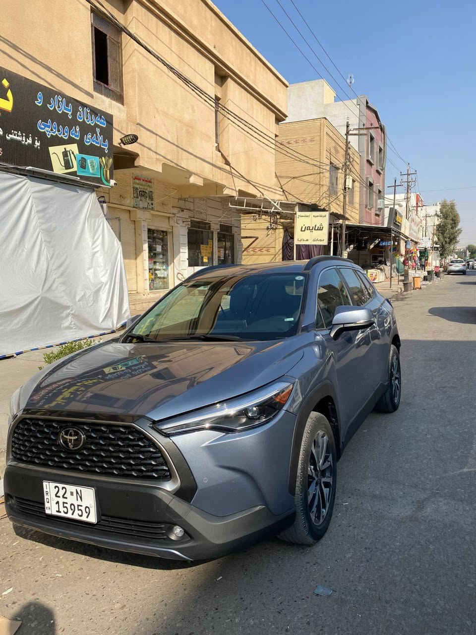 بسم الله الرحمن الرحيم…
تويوتا كرولا  كروس 2023🤍😍
فول مواصفات 1/1 
السيارة  ضرره  جاملغ خلفي + الباب الخلفي
بدون ايرباك بدون شاصي بدون دواخل
ماشية ٥٨ الف كيلو متر  
مواصفات  XLE……. 
شحن وايرليس
بصمة بواب
بصمة تشغيل
صندوق كهربائي 
ويل كروم 
اشاير بالمري 
مرايا شفط 
رادار خلفي وامامي
حساسات
شاشة + كاميرا
كشنات جلد
كشن كهربائي
وبعد بيها هوااي مواصفات.
السعر 173 وبيها مجال بسيط 
 
المكان اربيل وتكريت - رقم اربيل سنوية جديدة
للاستفسار واتساب ***********
