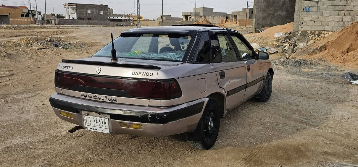 دايو اسبرو للبيع موديل ١٩٩٤ جاهزه من كلشي محرك ١٨٠٠ مفتوح دوش
صاحبها الشرعي بحديثه سنويه الى شهر التاسع ٢٠٢٦
السعر 25 ورقه و بيها مجال 
رقم صاحبها ***********
