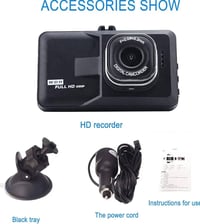 كاميرا سيارة • 1080p • زاوية رؤية ١٢٠°