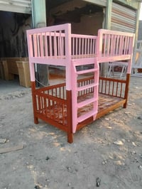 سرير طابقين خشب صنوبر صبغ حرارى موجود توصيل محافظات 07766490964