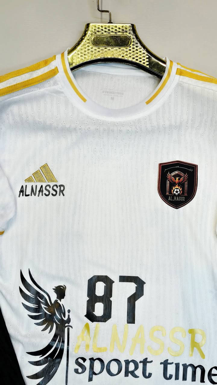 اللهم صل على محمد وال محمد🤲

#التايلندي نسخة #لاعب بس  #يمي 

يدللون فريق #النصر  

العنوان النجف الكوفة فلكة الشهرستاني مقابل مأكولات حبايبنا الطابق الثاني لشركة الياسري للهواتف النقاله تجهيزات أحمد لاصي للملابس الرياضيه *********** حسوني
