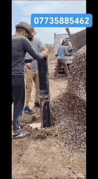 الابار الأرتوازيه  اله كهربائيه  تغليف انبوب 4انج 6انج 8انج 10انج  الأ...