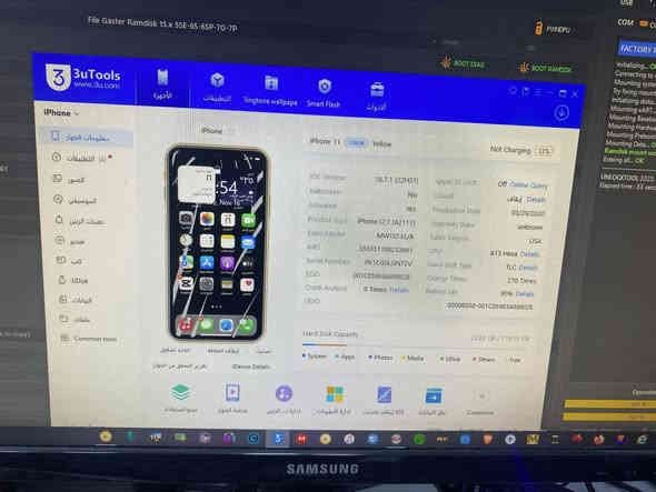 السلام عليكم قطعه نادره التلفون جان مضموم
آيفون ١١ عادي اصفر 

ذاكره ١٢٨ 

بطاريه ٩٠ 

حقيقي مشحون ٢٧٠ مره 

فيس إيدي شغال 

التلفون مفول 

اكرر التلفون جان مضموم البارحه حدثته ايو إس ١٨ 

يعني بعده بالتحديث القديم 

التلفون ممفتوح ولا مره

بي فقط فطر ميبين بالضهر واضح بالصور  

مكاني غزاليه 

السعر ٢٨٠ وبي مجال 

***********
