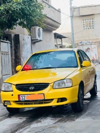 هونداي ڤيرنا موديل 2009  محرك 14 بي نفخ  كهربائيات كلها شغاله صدر جديد...