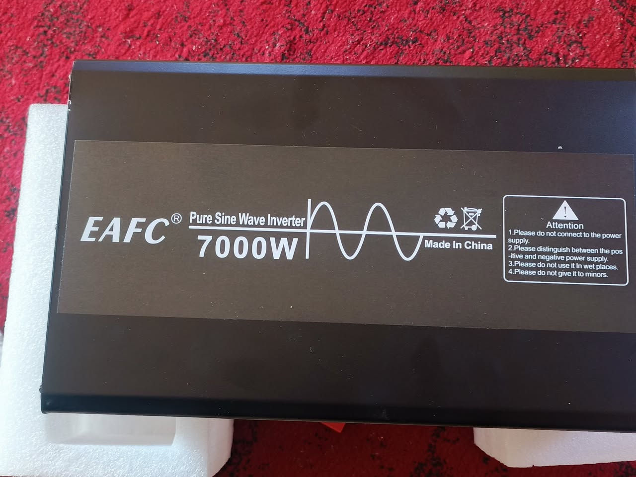 سلام عليكم عاكسه 7000واط 31امبير نضام 12فولت تخريج 220فولت السعر 210 هاذه رقمي لاتصال ***********
