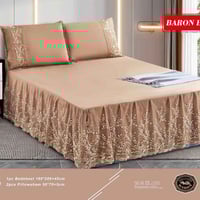 شرشف نفرين • قماش ساده • 3 قطع