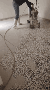 جلي الكاشي • تلميع البلاط