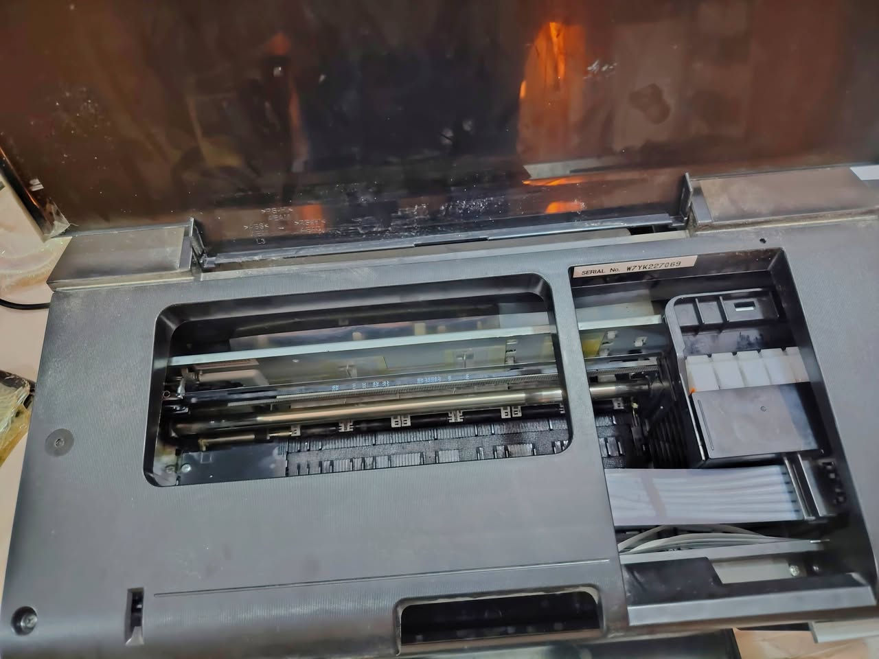 السلام عليكم 
طابعة ايبسون L805 نضيفة بس الهيد عاطل لأن متروكة اكثر من سنة.. ابيعها بدون هيد.. وايضا البلاستيكة الامامية اللي يطلع عليها الورق ضايعة مكانها مأشر بالصور...
السعر 50 الف... مكاني ديوانية... واكو توصيل للي يريد


**إذا كنت صاحب هذا الإعلان وتريد حذفه لأي سبب، رجاءا أرسل رسالة إلى الدعم الفني**