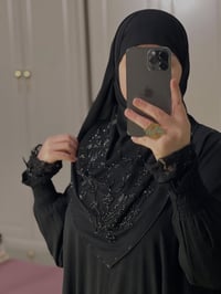 حجاب جرجيت • سواد فاحم • ١٢٠ سم