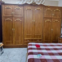 غرفة نوم عراقي شغل درجه اوله ونحت يدوي وتطعيم ورق ذهب مكلفه 3.600.00  ...