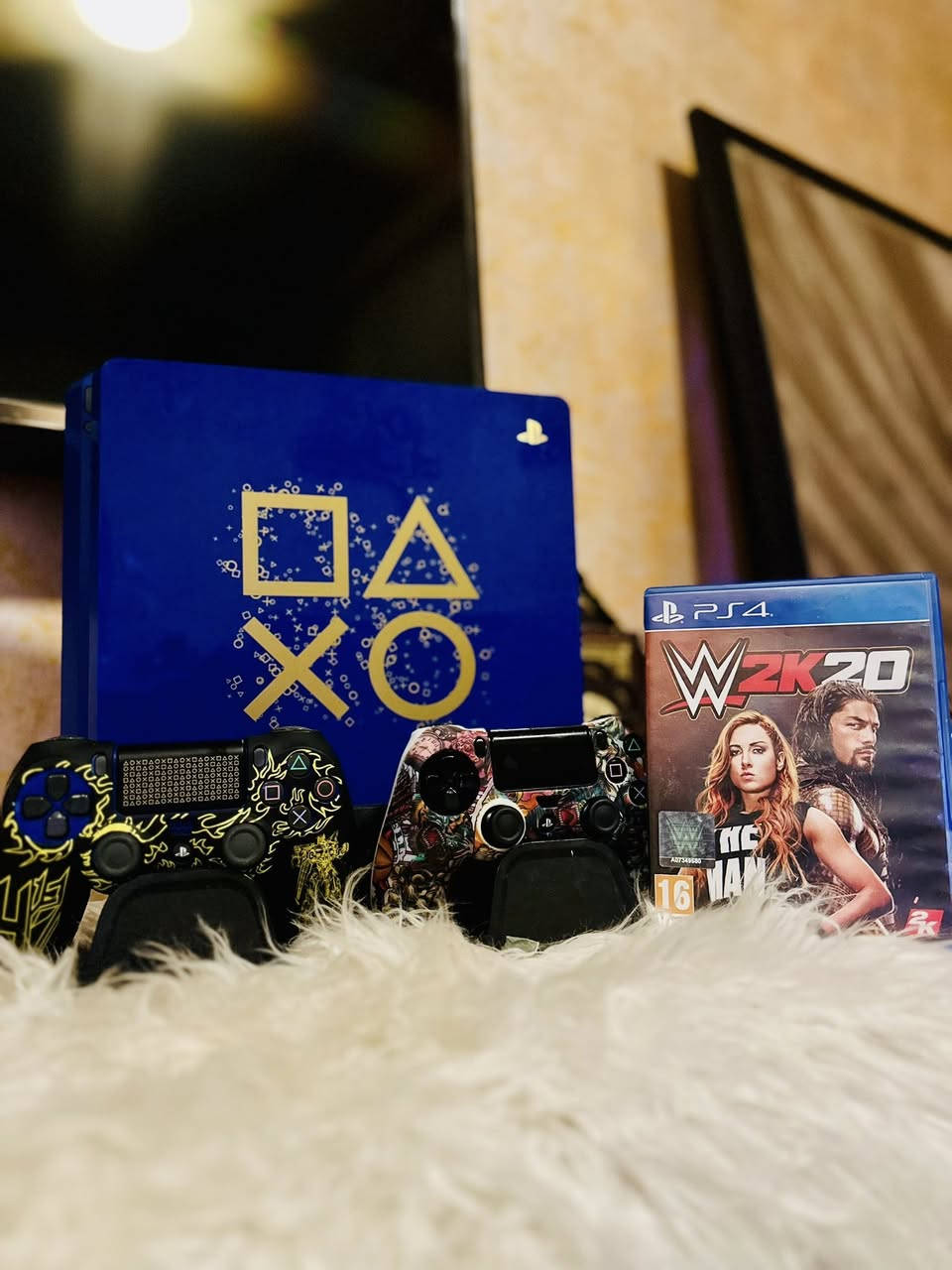 بلي فور النظافه 100% الجهاز لا مفتوح ولا مصلح شرط الفحص مع جوستيك عدد 2 اصليات وليس تجاري مع قرص واحد وملحقاته كامله مع الكارتون كما موضح بالصوره مع قاعدة تبريد البلي متعددة الاستخدامات ( حاملة ، شاحن سريع للجوستيك ، حاملة اقراص)
السعر 325,000 وبي مجال بسيط


**إذا كنت صاحب هذا الإعلان وتريد حذفه لأي سبب، رجاءا أرسل رسالة إلى الدعم الفني**