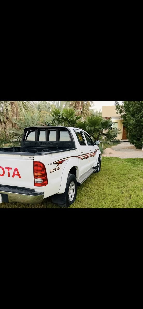 السلام عليكم
هايلوكس موديل 2009 فور ويل كفاله عامه من الضربه 

السياره بعد هواي احله من الصور نضيفه وجاهزه ماناقصه شي 

مكينه 2700.VVT.I لاتبخير لاتنقيص مكان السياره كربلاء طويريج السعر 150
الرقم مميز 895دولي جديد باسمي 
الرقم *********** اتصل بيك خير ودلل
