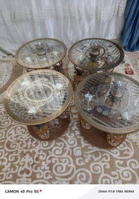 ٤ طبلات • ميز خشب صاج • ناصريه الاسكان