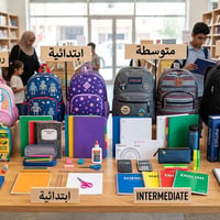 مستلزمات مدرسية • حقيبة متكاملة • المسيب