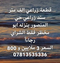 المنصور • ١٠٠٠م • مشتري أرض
