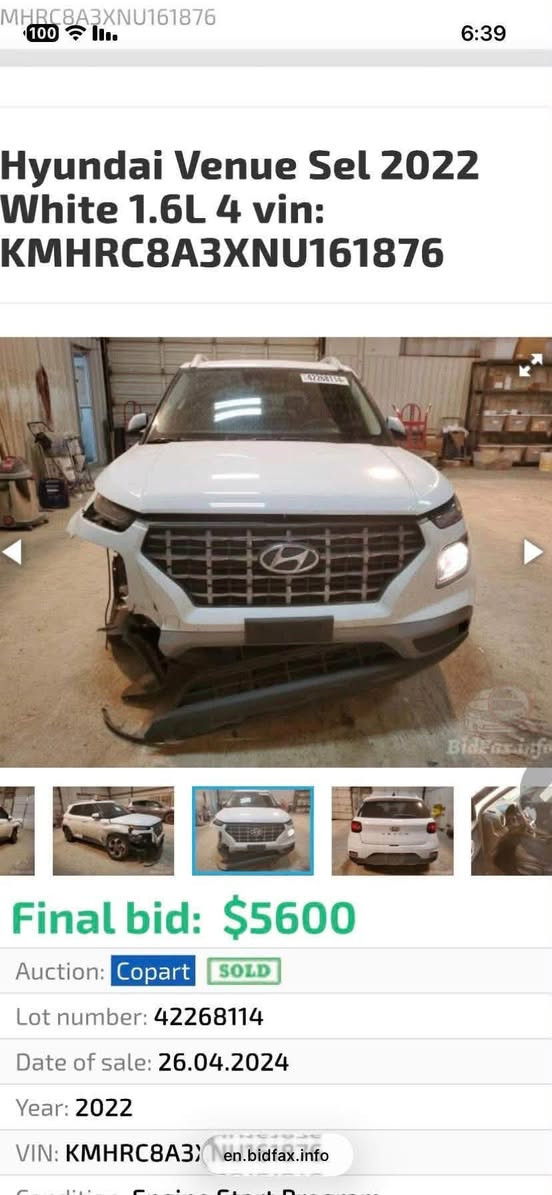 #هونداي_فينو

#موديل_2022

#مرقمة_بغداد

  المواصفات 

 فتحه سقف (سلايت

داخل لونين 

شاشه كبيرة كامرة دوارة 

فول  تحكم ستيرن جهتين  

 ويل كروم

شاشة كبيرة كاربلي +اندرويد 

نظام انذار

مانع انزلاق

وضعيات قيادة  

رادار تحذير جانبي 

رادار خلفي

رادار امامي

تحديد مسار 

مكينة 1600 دبل نوزل 

 و السيارة جديدة والحادث خفيف صور الحادث مرفقة مع الصور 

السعر120 و بها مجال بسيط الاتصال 
***********

📍المكان : الديوانية
