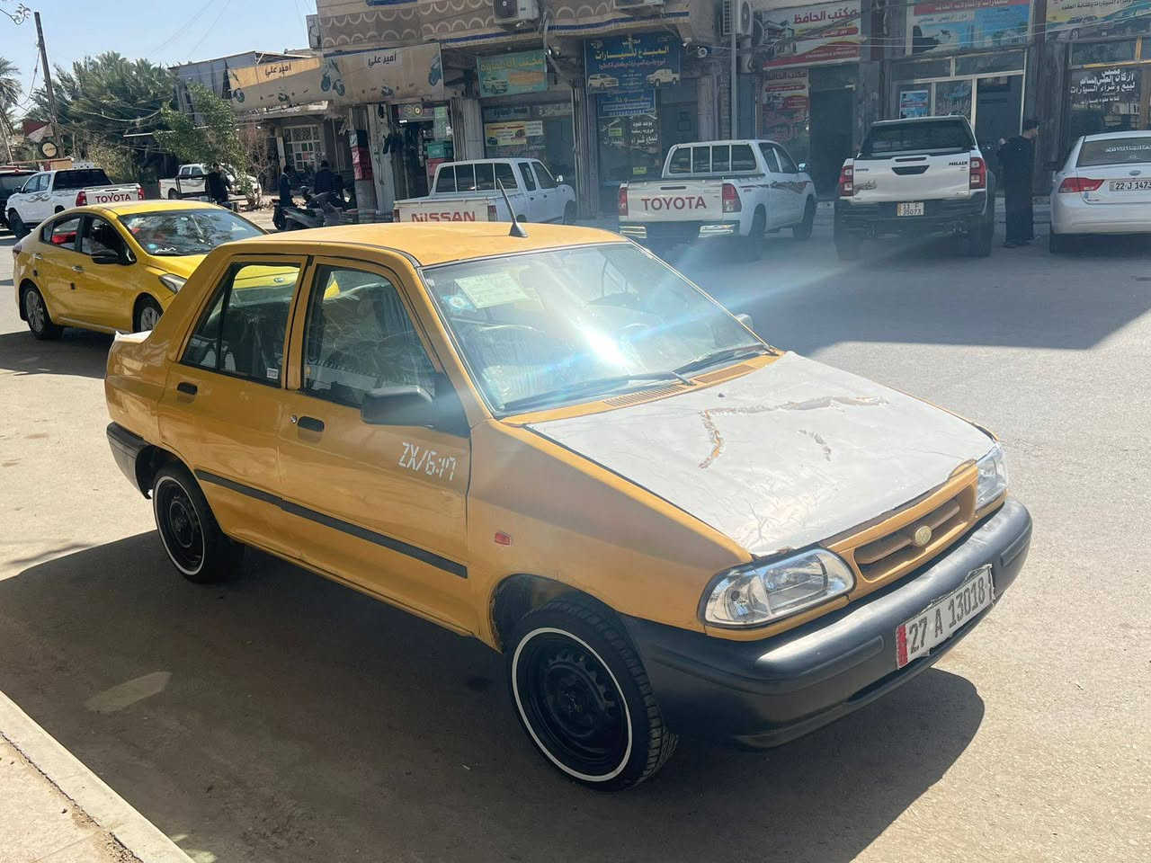 للبيع سايبة 15 مصفرة هيئة غرامات سنوية جديدة رقم نكليزي مالكها يمي بسماوة كير مكينه شرط 
حدادية تخم تاير سعرها 25 

مكاني بسماوة ***********
