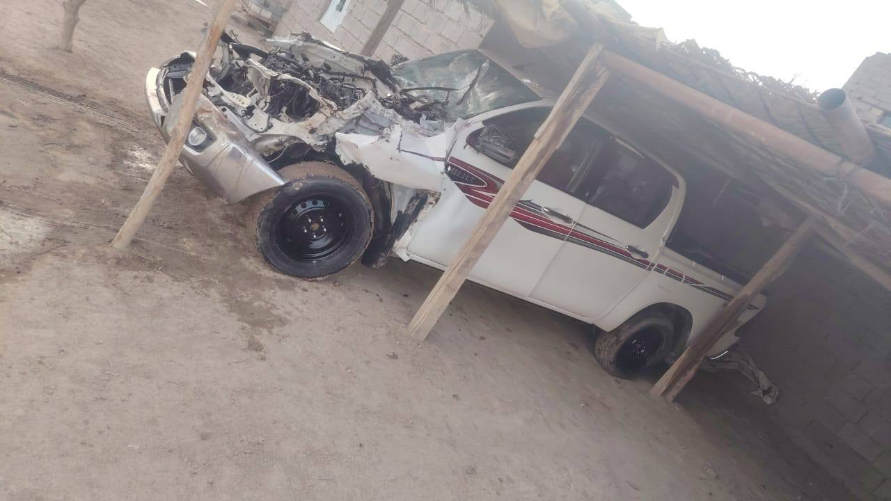 سلام عليكم تيوتا هايلوكس 22 للبيع على حادثه شاصي  مكفول مابيه اي شي سياره باسمي اصولياته كله يمي وسياره جديد ماماشيه هوي ماشيه 115 مكانه ناصرية قضاء لإصلاح للاستفسار ‏‪***********‬‏
