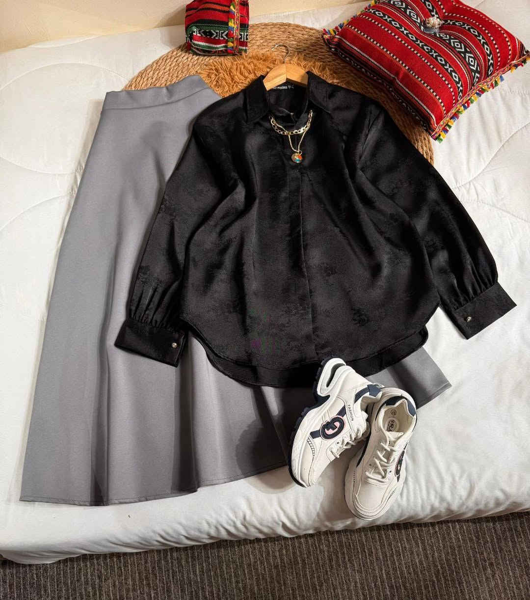 قميص مع تنورة❤‍🩹
خامة ستن & دابل 
قياس38-40-42-44-46-48


**إذا كنت صاحب هذا الإعلان وتريد حذفه لأي سبب، رجاءا أرسل رسالة إلى الدعم الفني**