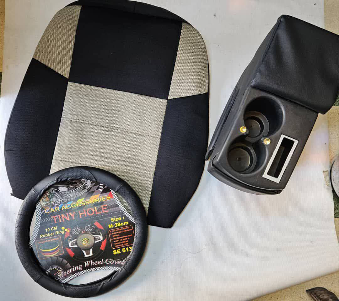 #عرض_خاص_لمدة_يومين_فقط🔥🔥🔥
#العرض_الاحلى🔥🔥🔥
#العرض_المنافس🔥🔥🔥
 فرش تلبيس نوعية فاخرة+طارة دركسيون نوعية فخمة+ قنصل كاستين خشب مدوزن وتلبيس فاخر
 بس بسعر قطعة وحدة
بيركب لجميع انواع السيارات 💫
بضاعة تقيلة وبترفع الراس💫  
قماش فاخر على الآخر 💫
مع تلبيسات مخدة مع تلبيسة طارة جلد💫
موجودة معظم الألوان تقريباً💫
العرض كامل فقط ب .... 

السعر بنقطة🔥🔥


**إذا كنت صاحب هذا الإعلان وتريد حذفه لأي سبب، رجاءا أرسل رسالة إلى الدعم الفني**