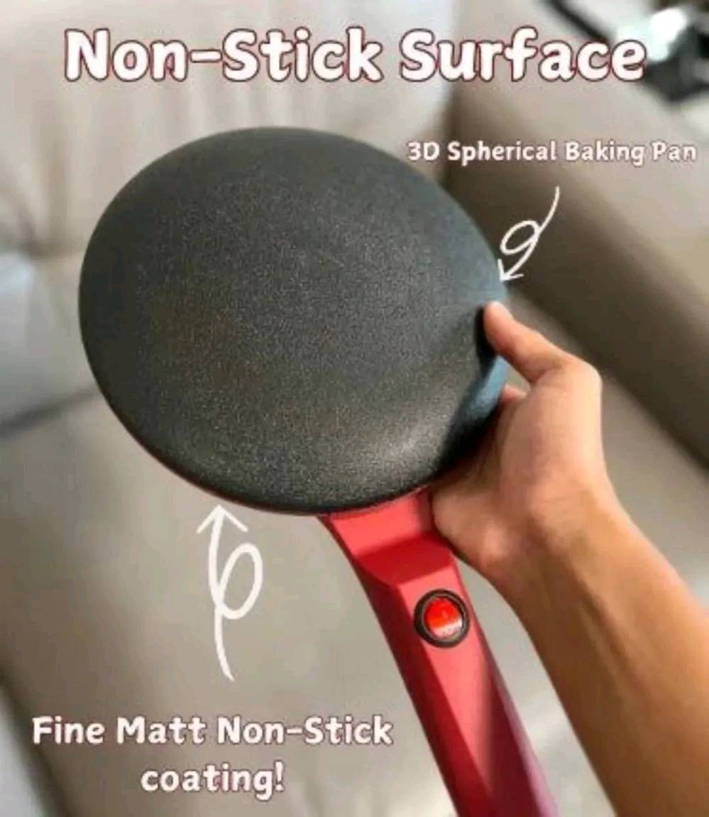 أعرض للبيع مقلاة بان كيك أوتوماتيكية بالكامل، مثالية لتحضير البان كيك بسهولة وبدون التصاق. تتميز بسطح غير لاصق وتصميم مريح يمنحك تجربة طهي سريعة ومريحة في البيت. تستخدم طلاء مات ناعم للنتائج المثالية في كل مرة.