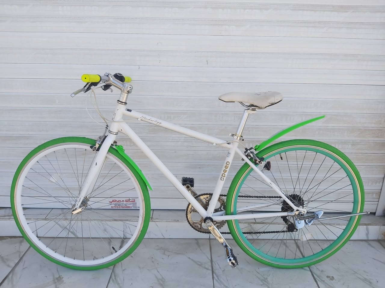 C700
بالة ياباني 
الفريم حديد مخفف الملحقات المنيوم
ويالة المنيوم طبقتين ضد الصدمات
سستمSHIMANO 6 SPEED
تايرات 700/28
   ✈يوجد توصيل لجميع المحافضات ✈
كركوك مدخل سايدين حي الاسرى والمفقودين 
معرض ابو شيفان ( *********** )
دراجة نظيفة وسريعة 🍃
