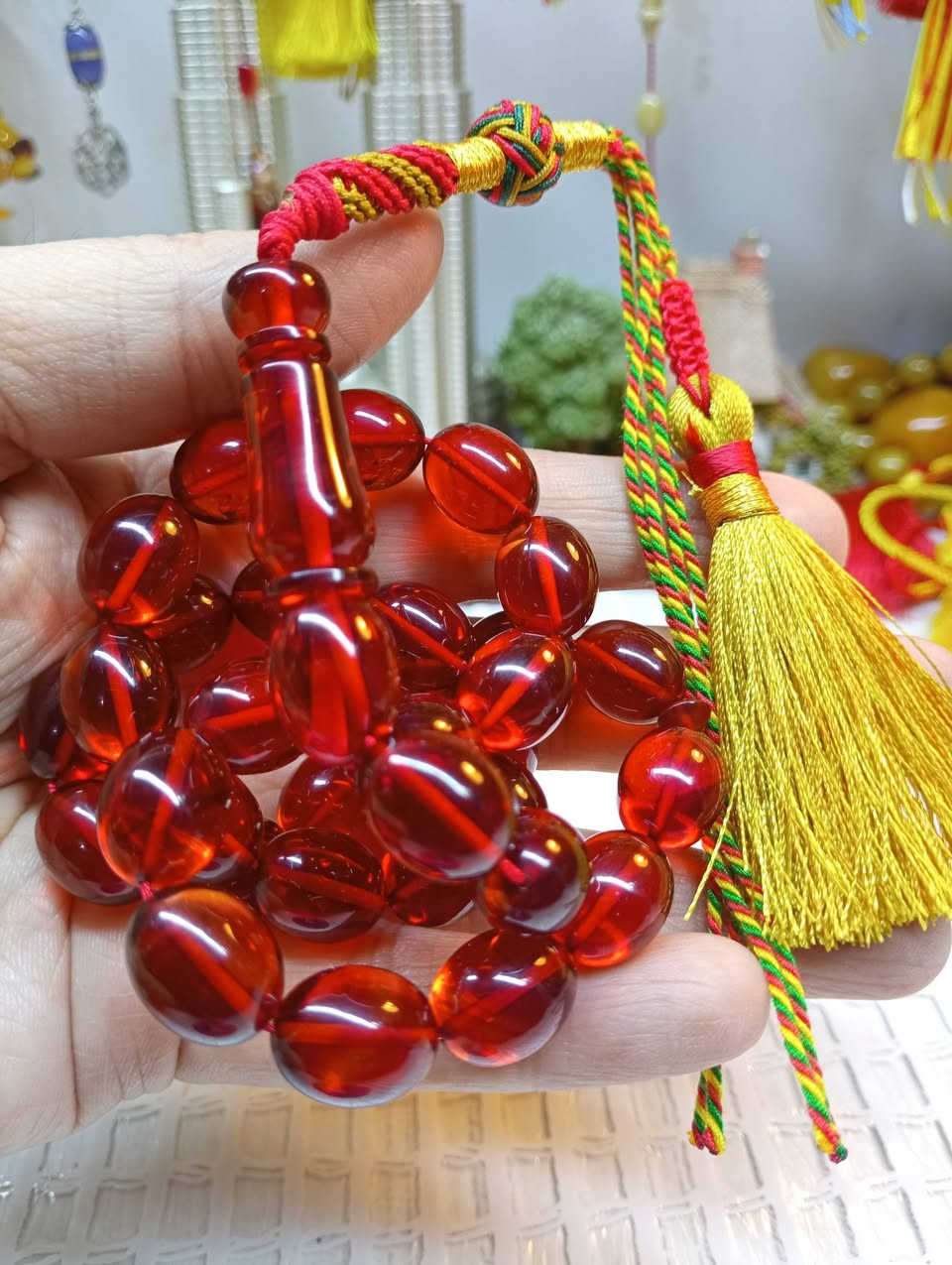 السلام عليكم
مسباح فاتوران عسلي عرگ دخاني قطعه جمال ودلال خامه اصليه ذمه جراخة حسين زايد كركوشة خليجي 
الوزن 51 غم القياس 12 * 16 العدد 33 خرزه 
السعر 30 الف يتوفر خدمة توصيل كافة المحافظات 5 آلاف


**إذا كنت صاحب هذا الإعلان وتريد حذفه لأي سبب، رجاءا أرسل رسالة إلى الدعم الفني**