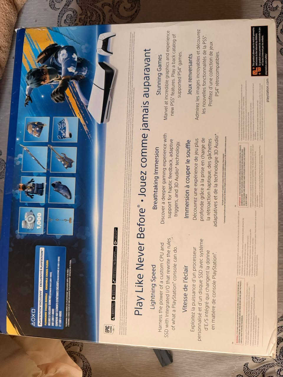 Ps5 slim 🇺🇸 1t 
قبل ٣ أشهر اخذته جديد 
الغراض كولها اصليه 
اصدار 2026 
توصيل داخل بغداد فقط  
كولشي اموضح ب صور 
السعر 875 بي مجال بسيط


**إذا كنت صاحب هذا الإعلان وتريد حذفه لأي سبب، رجاءا أرسل رسالة إلى الدعم الفني**