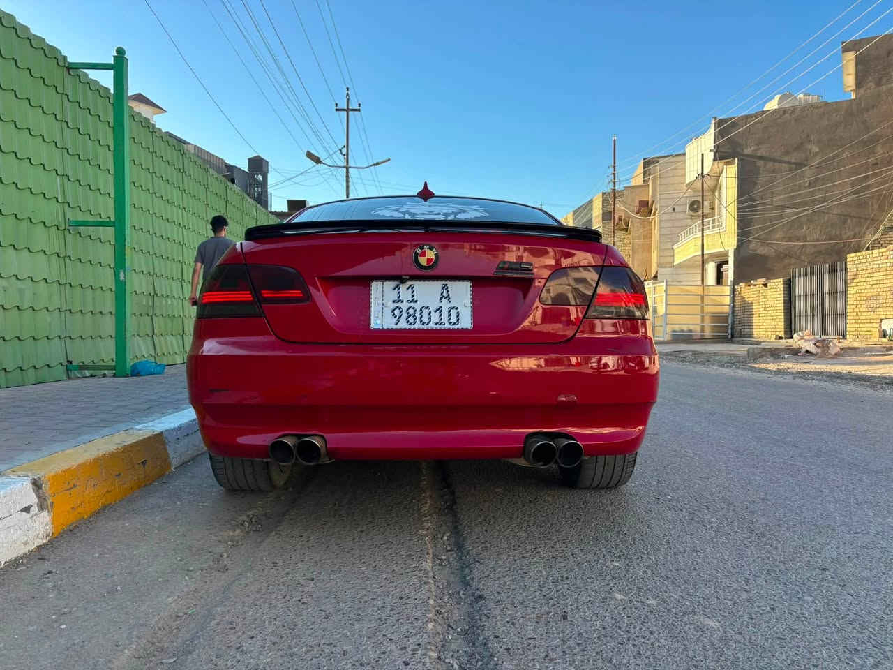 السلام عليكم للبيع BMW E92 335i موديل ٢٠١٠ وارد امريكي حادث فقط بنيد بدون صبغ السيارة تدفئة شغالة تبريد  ثلج فول مواصفات فتحة وبصمة ودخول ذكي وترحيب بالابواب كير ومحرك مكفول صدر جديد واتر بم جديد بالكارتون طاحونة بانزين جديدة كمبريسر تبريد جديد بالكارتون ومنظومة كاملة مال تبريد جديدة غرفة جديدة 
نقوصات السيارة حساس abs خلفي جبت واحد ومارهم وكيلون مال صندوك وحساس كرنك 
مكان السيارة بغداد الدورة
السعر ١٢٠ وبيهة مجال


**إذا كنت صاحب هذا الإعلان وتريد حذفه لأي سبب، رجاءا أرسل رسالة إلى الدعم الفني**