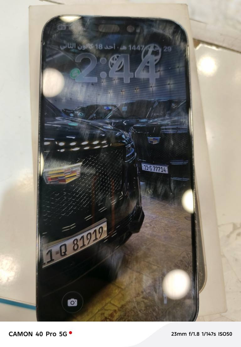 ايفون ١٤ برو ماكس ذاكره ٢٥٦ بطاريه ٧٨ مكاني بغداد رايده ب ٧٢٥ وبي مجال مبدل فقط ضهر ليزر 
للتواصل 
***********
*********** بغداد, العراق
