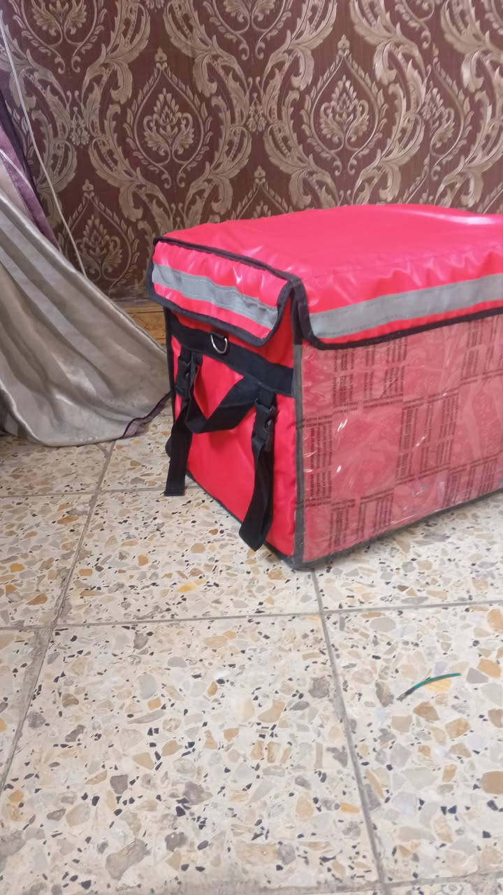 السلام عليكم جنطة دلفري مستعملة قليل كلش الشراي يخابر ويدلل الرقم ***********الشراي يخابر ويدلل
