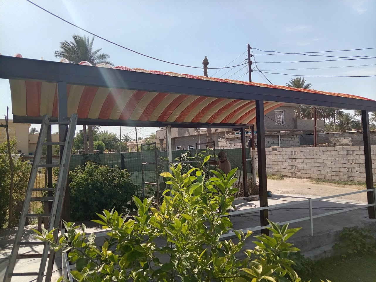 تم بعون ألله عمل سقيفه في منطقة ابو غريب ونشكر كادر مكتب الصادق اللسقائف كي سبان سعر المتر 23الف ***********
