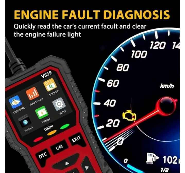 هذا المنتج هو جهاز فحص وتشخيص أعطال السيارات من نوع V539 OBD2. 
الوظيفة: تشخيص شامل لنظام المحرك وقراءة رموز الأعطال (DTCs) لمختلف المركبات. 
المميزات: يقرأ بيانات المحرك المباشرة (Live Data) ويدعم فحص حالة الاستعداد للانبعاثات (I/M). 
الشاشة: مزود بشاشة ملونة بحجم 2.8 بوصة لعرض النتائج بوضوح. 
التوافق: يعمل مع معظم السيارات المتوافقة مع بروتوكول OBD II منذ عام 1996. بغداد, العراق


**إذا كنت صاحب هذا الإعلان وتريد حذفه لأي سبب، رجاءا أرسل رسالة إلى الدعم الفني**