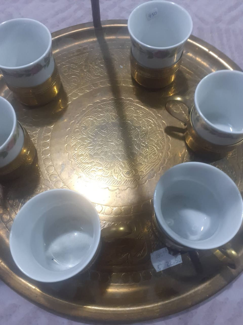مضيفه عثماني مع كاسات وابريق نحاس انتيك سعر ١٠٠ دولار يا جبار


**إذا كنت صاحب هذا الإعلان وتريد حذفه لأي سبب، رجاءا أرسل رسالة إلى الدعم الفني**