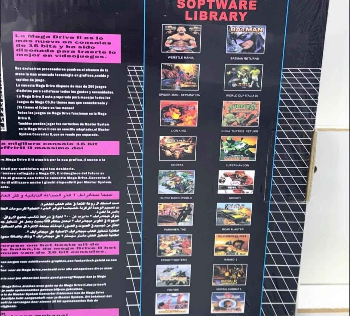 جهاز سيگا Mega Drive II 🔥🎮
رجّع ذكريات الطفولة وأجمل ألعاب الزمن الجميل 😍

✅ جهاز سيگا كلاسيكي
✅ ذراعين تحكم
✅ ألعاب ممتعة لجميع الأعمار
✅ سهل التركيب والتشغيل على التلفزيون

💰 سعر الجهاز:20,000 دينار فقط
🚚 التوصيل: 5,000 دينار
***********
