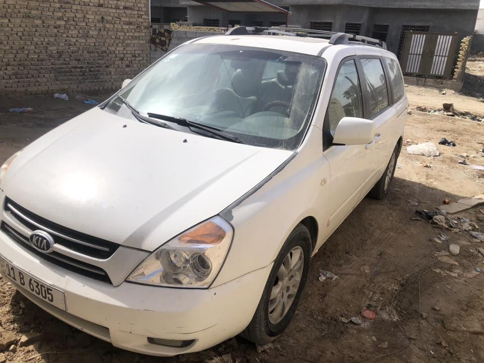 السلام عليكم كيا سيدونا ٢٠٠٦فول مواصفات رقم بغداد الدولي بسمي السيارة تحويل ثاني يوم السعر ١٢٣ المكان بابل الكفل ***********
