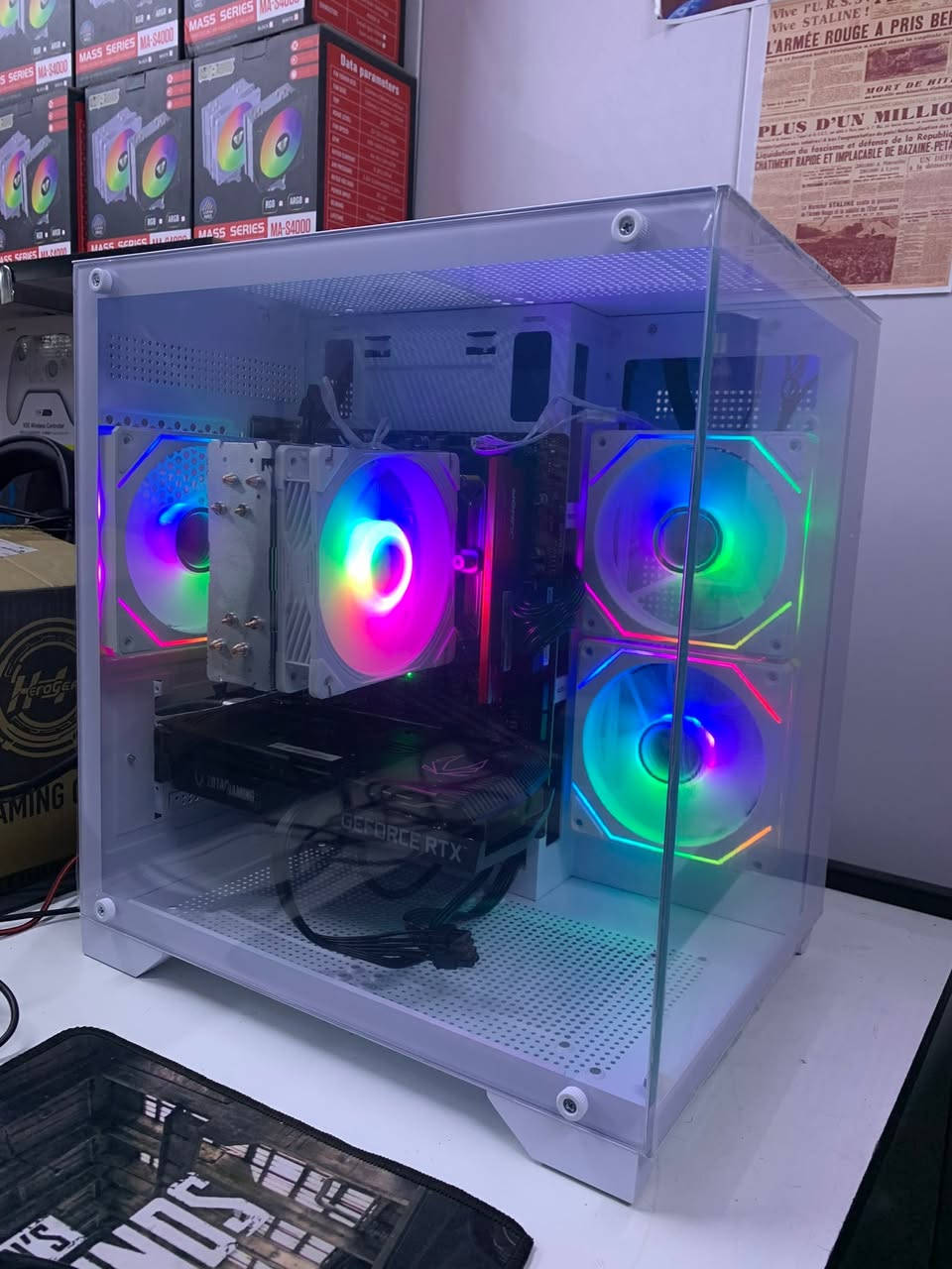 تحية طيبة شبابنا وحبايبنا 
تجميعة مرتبة اغلب القطع جدد 
حراره واداء ممتازه 
R5 5600 جديد
RAM 16 3200 جديد
B550 MSI APRO مستخدم
RTX3060TI ZOTAC مستخدم
M.2 128-HDD2TB  جديد
CPU COOLER RGB جديد
P.S650W+80PLUS جديد
CASE WHITE 3FAN جديد 
السعر ٨٧٥  الف سعر نهائي بدون عملة شبابنا - متوفر توصيل لكافة المحافظات 

***********
