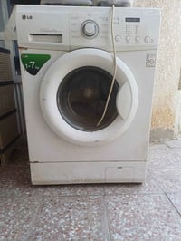غسالة نوع ال جي 7 كيلو اصليه ثقيله فقط زر التشغيل عاطل سعرهه 125 وبيه ...