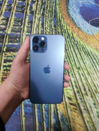 إيفون 12 برو ماكس ذاكرته 256 بطارته 77 بس كسر بل شاشه مامئثره أبد فيس ...