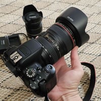 كامرا كانون 700D  عدسه 24 105 رنك احمر دبل استبلايزر غني عن التعريف  ع...