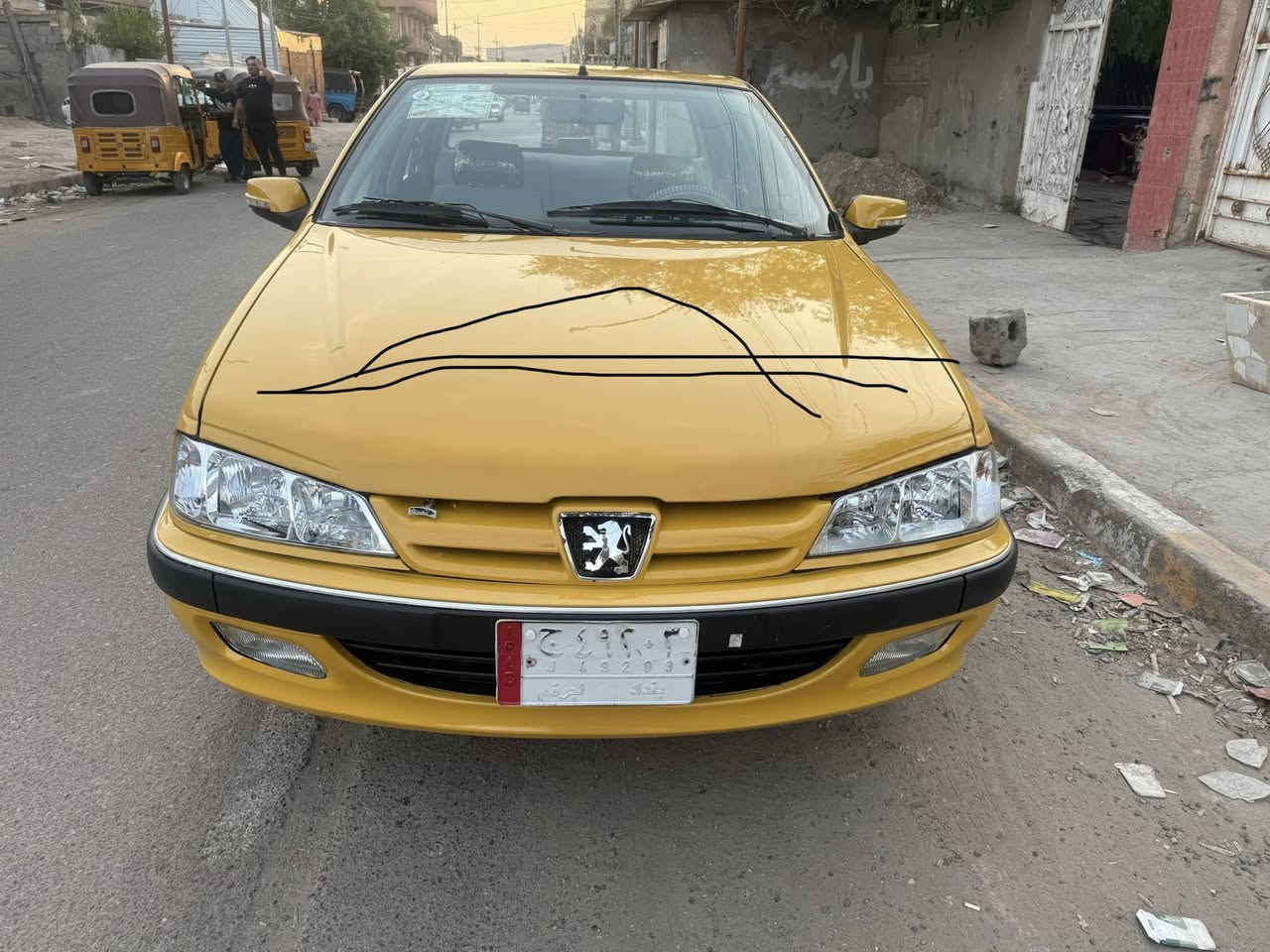 @سلام عليكم بيجو بارس موديل ٢٠١٦  مكينه و كير و حداديه و تبريد مكفولات بيها صبغ لمشر عليه والباقي مكفول السعر ٣٩ وبيها مجال هاتف *********** مكان نهايت حي اور
