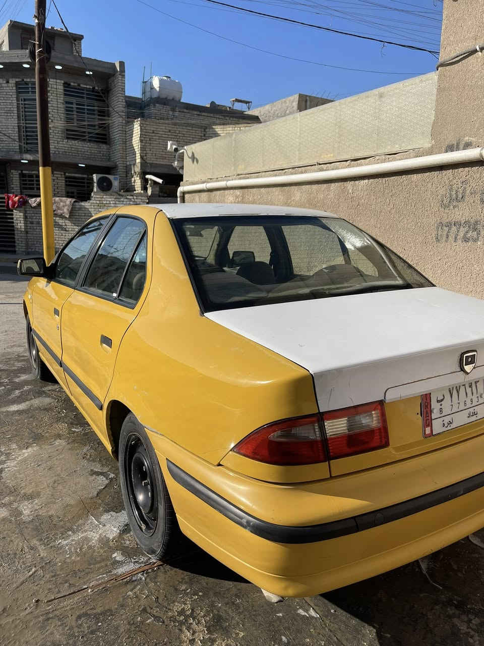 السلام عليكم
سيارة سمند 2012 أصفر مشروع وطني سنوية 2027
بابين بارد الصدر والوراى 
مكينة بيها خيط بخار 
الكير كفالة
تبريد ثلج وتدفئة 
تخم تاير جديد
صدر ودبلات جديد
تحويل ثاني يوم 
مكان : الامين الثانية-سكينة-شارع المكاتب
***********
متواجد فيس+واتساب
السعر (37) وبيها مجال
