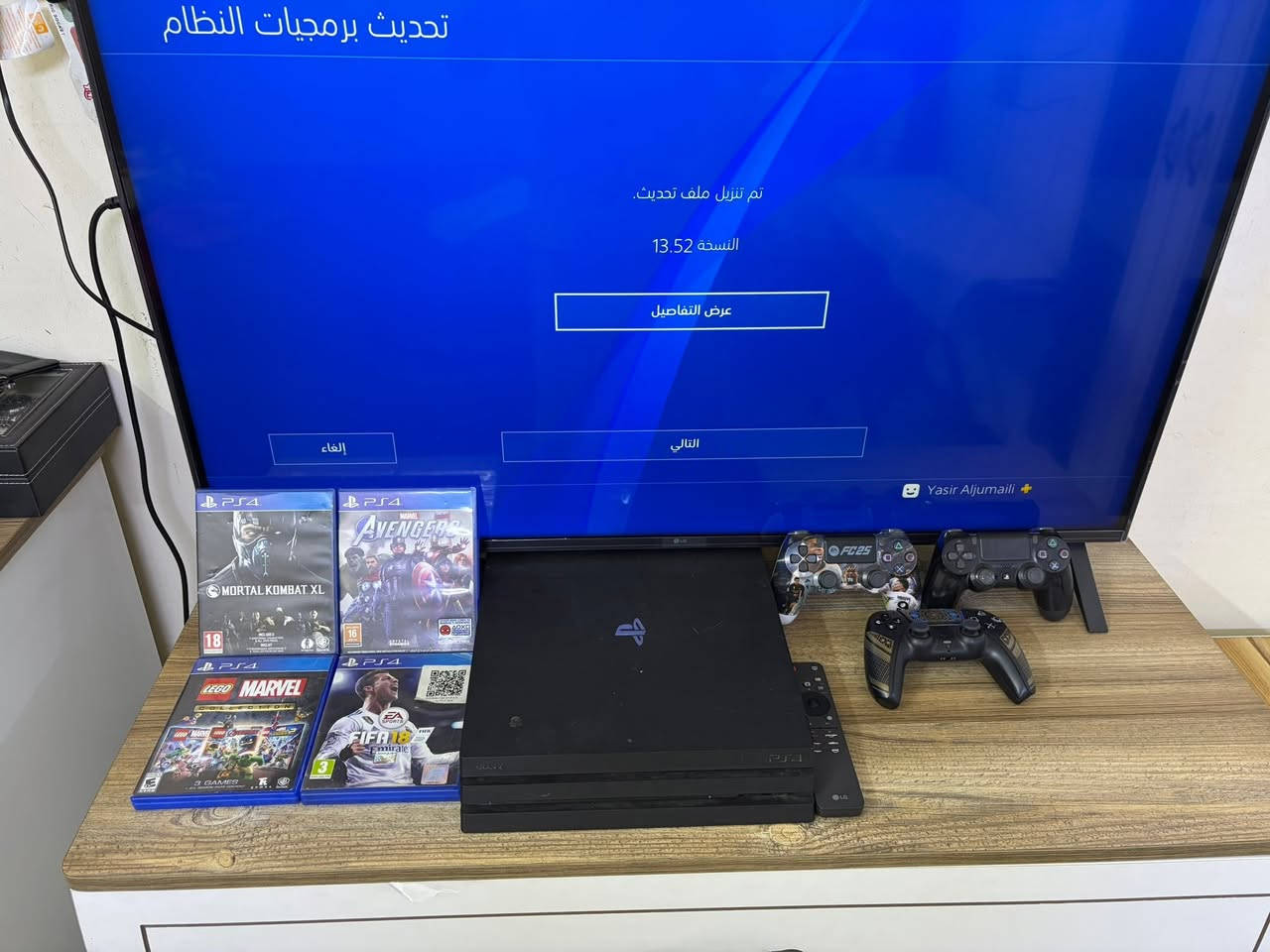 السلام عليكم
بلي فور برو ( اون لاين )  1 تيرة

الجهاز بدون تصليح 

 فتحته للتنضيف فقط

وياه 5 العاب

3 يدات

Ups..1200 نص عمر

منزل وياه العاب اون لاين

السعر 290 الف ومجال بسيط

مكاني بغداد الاسكان 

للاستفسار خاص

او 

***********
