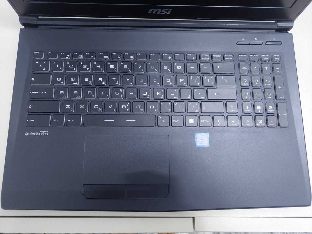 لابتوب msi
cori7 gel7
RAM 16 DDR4 
HARD 128 SSD M2
HARD 1000T HHD 
كارت شاشه خارجي   GTX 1050 4G
حجم 15.6 FHD مميز 
بطاريه جدا ممتازه 
الابتوب نضافته 100/100 نضيف جدا جدا 
مكاني بغداد 
سعر 425 قفل قفل قفل قفل قفل غير قابل للعمله 

رقم ***********
توصيل موجود
