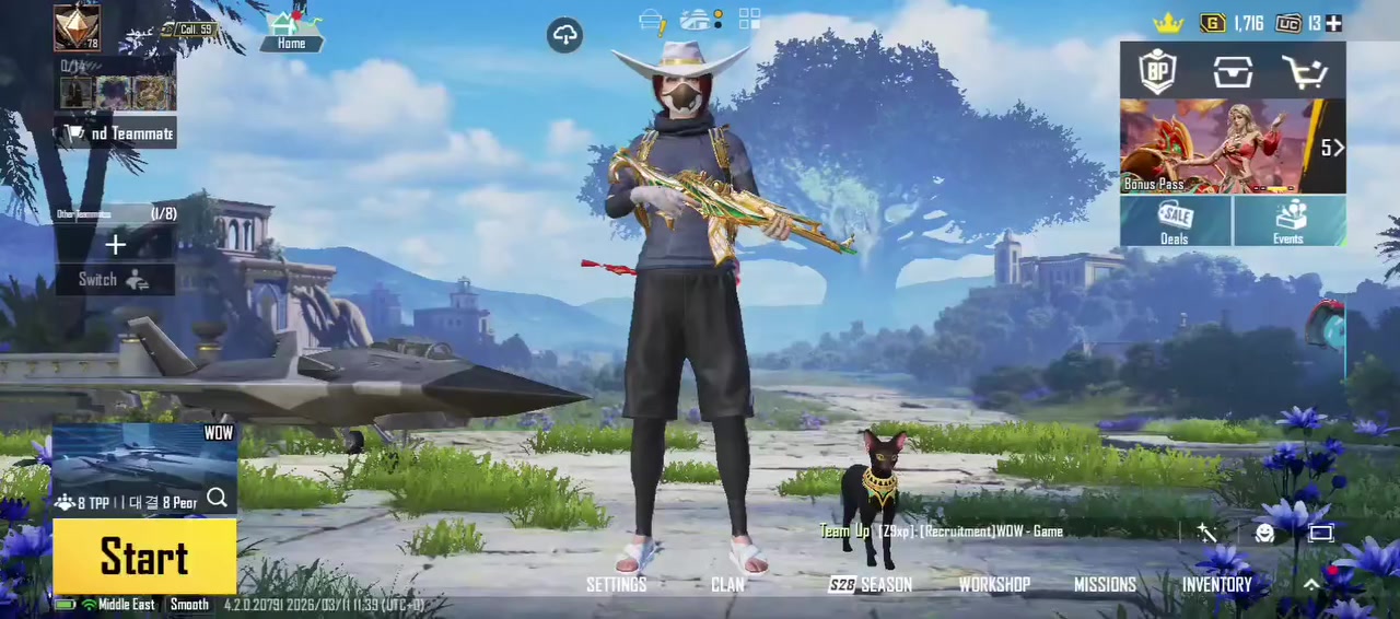 حساب بوبجي 
لفل 78 قريب على 79
لفل المجموعات 60
عدد الاسلحه 34 من ضمنهم 3 امفورات
السعر 300 ألف / وجه الوجه مكاني موصل


**إذا كنت صاحب هذا الإعلان وتريد حذفه لأي سبب، رجاءا أرسل رسالة إلى الدعم الفني**