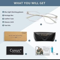 نظارات Cyxus • بلو لايت • مربعة ودائرية