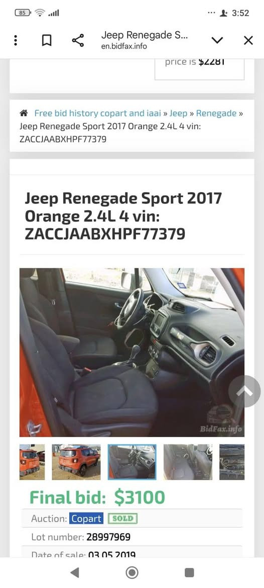 جيب رينكد 2017 فول معدا الفتحه بغداد انكليزي ب اسمي حادث جاملغ وبنيد السعر 105 للاتصال ***********
